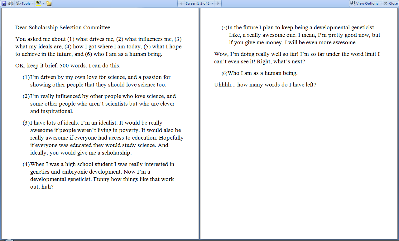 Writing Personal Statements for Scholarship Applications